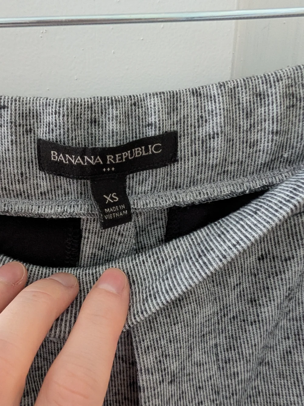 Gray Wide-Leg Cropped Pants